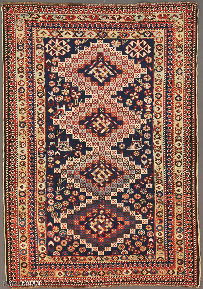 Antique Caucasian Shirvan Rug (150x104 cm)